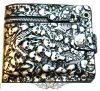 Gothic skull - Silver - Ezüst.   cipzáras pénztárca