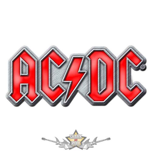  AC/DC - RED LOGO.  import fém  jelvény