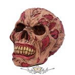   The Hoard Rotting Zombie Skull Ornament. 17. cm.  D4964r0.  koponya figura