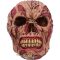 The Hoard Rotting Zombie Skull Ornament. 17. cm.  D4964r0.  koponya figura