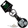 Green Day - Keychain.  Stacked Logo & Grenade Circle (Glow-in-the-Dark).   import fém kulcstartó