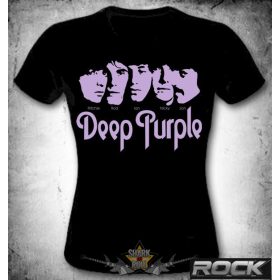 DEEP PURPLE - FACE LOGO   MT.101.  női póló