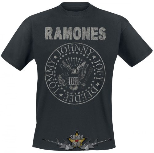 RAMONES - VINTAGE LOGO. zenekaros póló