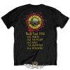Guns N  Roses-  Unisex T-Shirt.  Use Your Illusion World Tour (Black) (Back Print)   férfi zenekaros póló