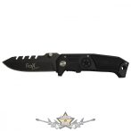   FOX - Jack Knife, egykezes, fém fogantyúval, fekete. 45511.  hobby kés, bicska