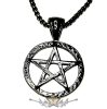 Pentagram Boszorkány csillag -Witch star .  nyaklánc, medál