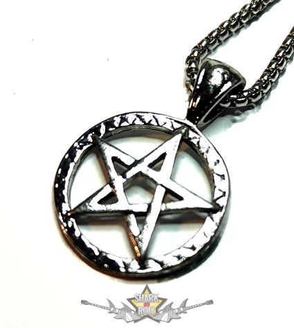 Pentagram Boszorkány csillag -Witch star .  nyaklánc, medál