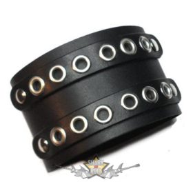   2 soros. Lyuk szegecses rátétes.. JVP.  karkötő, csuklópánt. 