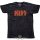 KISS - Unisex T-Shirt.  Classic Logo (Black) (Wash Collection)  férfi zenekaros póló