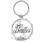   The Beatles - Keychain - 1963 Bug Logo & Drum.   import fém kulcstartó