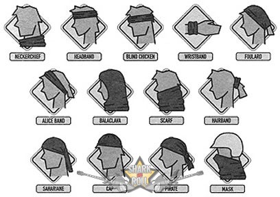 FIRE 1 design.  Multifunkcionális csősál (fejre,nyakba,hajba)