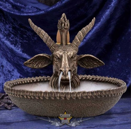 Baphomet  - Baphomet's Wealth visszafolyásos füstölő 13cm    gyertyatartó, füstölő tartó