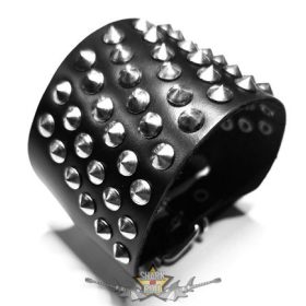   6 soros -  Mini tüske szegecses.  JVP. karkötő, csuklópánt.  