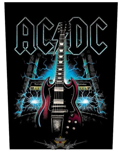 AC/DC - Gitár.  Back Patch, hátfelvarró.   