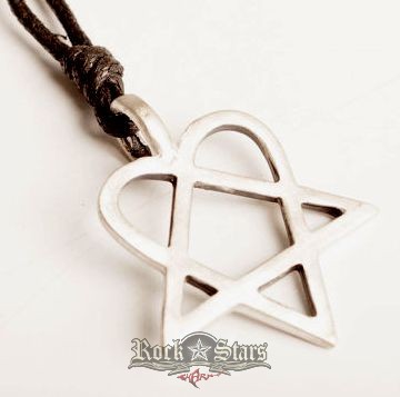 HIM - Ville Valo. gothic rock band. heartagram. JVP.  nyaklánc, medál