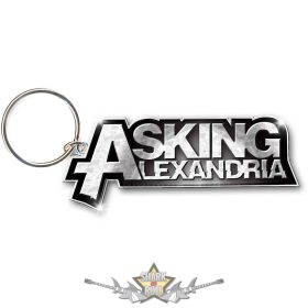   Asking Alexandria - Keychain.  Logo.  import fém kulcstartó