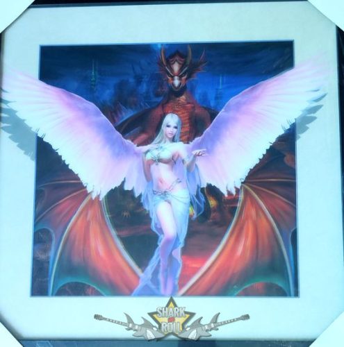 DEVILS ANGEL- 3D. 42.cm. nagy méretű 3D fali kép. 