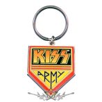 KISS - Army Pennant Keychain.  import fém kulcstartó
