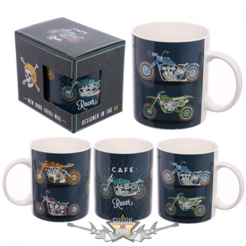 BIKER - CAFE MUG..  porcelán  bögre 