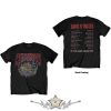 Guns N Roses - Unisex T-Shirt.  Illusion Tour (Black) (Back Print)  férfi zenekaros póló