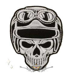 Koponya - Skull 7.  hímzett felvarró