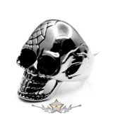 Koponya tribal - skull ring.  Steinless Steel. gyűrű
