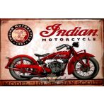   BIKER - INDIAN MOTORCYCLES - MODEL 101 - INDIAN SCOUT.  20X30.cm. fém tábla kép