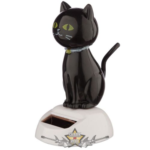BLACK CAT - Napelemes Táncoló Figura - Fekete Macska. FF113. akciófigura