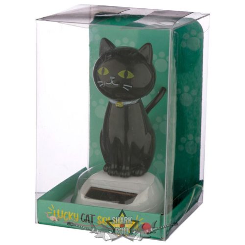 BLACK CAT - Napelemes Táncoló Figura - Fekete Macska. FF113. akciófigura