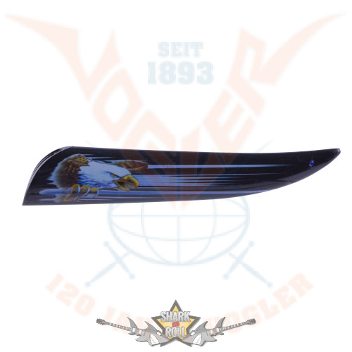Eagle head knife black.  L: 34cm, Kl: 20cm. 774-4850.  hobby , bicska, tőr, dísztárgy