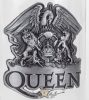 Queen - Crest üveg korsó. Logo. PREMIUM kategória.  fém plakettel. üvegkorsó