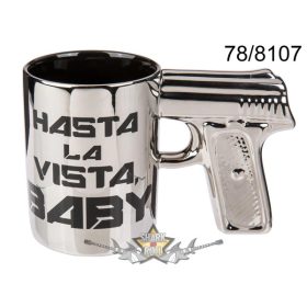 Terminator - Hasta La Vista Baby pisztoly bögre   3D bögre