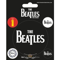 The Beatles (Black). Vinyl stickers. matrica szett