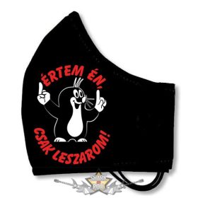   ÉRTEM ÉN, CSAK LESZAROM.. - Textil pamut kétfalas szájmaszk.   maszk, védőmaszk