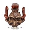 STEAMPUNK - Benzinfejű 18 cm-es motormotor Steampunk  D5418T1.   koponya figura