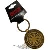 Kreator - Keychain.  Satan Is Real Emblem. Back Print.   import fém kulcstartó