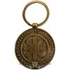 Kreator - Keychain.  Satan Is Real Emblem. Back Print.   import fém kulcstartó