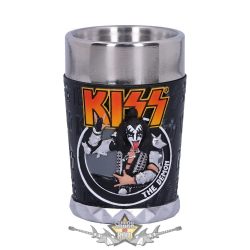 KISS - Flame Range The Demon Shot Glass 7.5cm. . pohár, feles pohár