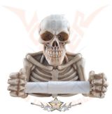   Skeleton chest roll paper holder - Csontváz tekercspapír tartó.  816-5434. koponya figura