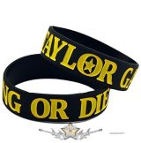   Taylor Gang Or Die * Wiz Khalifa - LOGO -  Rubber Wristband.   szilikon karkötő
