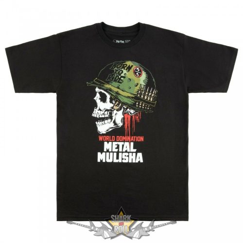 METAL MULISHA - FULL METAL JACKET ARMY SKULL BORN TO RIDE.  import fantasy póló