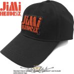   Jimi Hendrix - Unisex Baseball Cap.  Orange Stencil Logo.   baseball sapka
