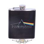   Pink Floyd - Dark Side of the Moon. Hip Flask  flaska, bőr külső boritás.