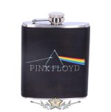   Pink Floyd - Dark Side of the Moon. Hip Flask  flaska, bőr külső boritás.
