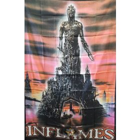 IN FLAMES - LOGO.  nagyméretű zenekaros zászló