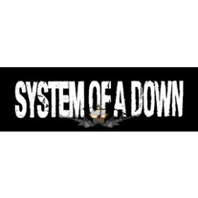 System Of A Down  -  Logo.  10 x 3.  felvarró