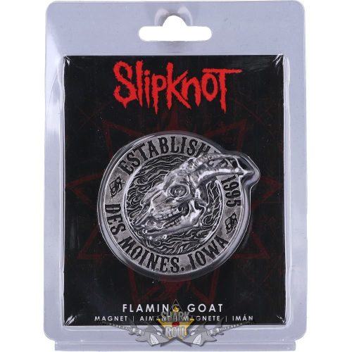 Slipknot Flaming Goat Magnet 6cm. B5366. mágnes