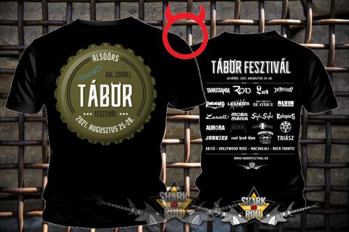 ZORALL - Tábor fesztivál. 2021. Nyári vásár.  magyar zenekaros  póló