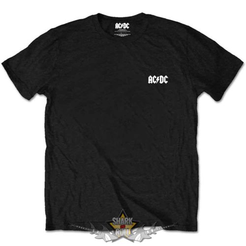 AC/DC - Unisex Retail Pack T-Shirt.  Black Ice (Black) (Back Print)   férfi zenekaros póló