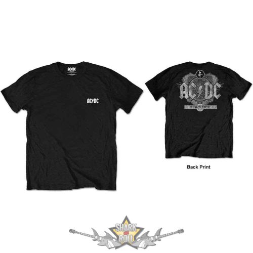 AC/DC - Unisex Retail Pack T-Shirt.  Black Ice (Black) (Back Print)   férfi zenekaros póló